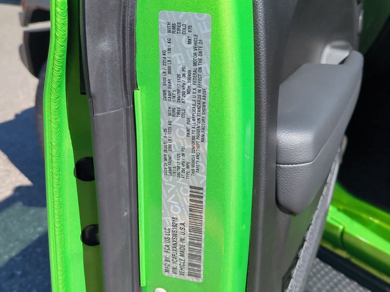 2025 Jeep Wrangler WRANGLER 2-DOOR SPORT