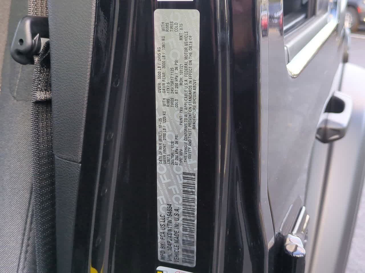 2026 Jeep Wrangler WRANGLER 4-DOOR SPORT