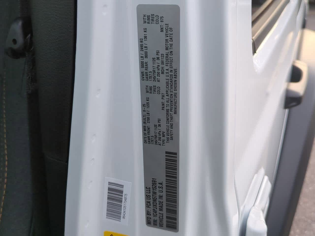 2026 Jeep Wrangler WRANGLER 4-DOOR SPORT