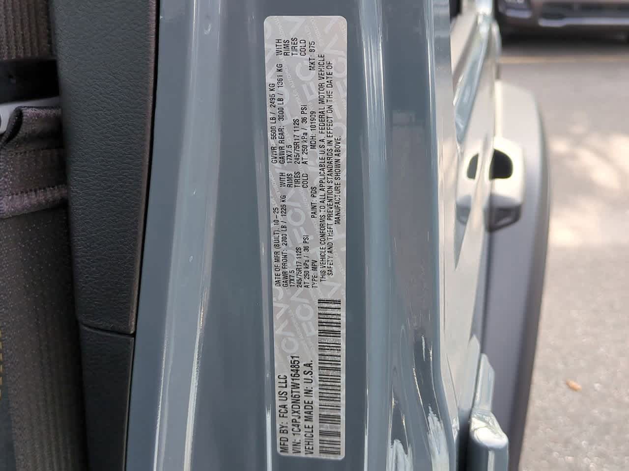 2026 Jeep Wrangler WRANGLER 4-DOOR SPORT