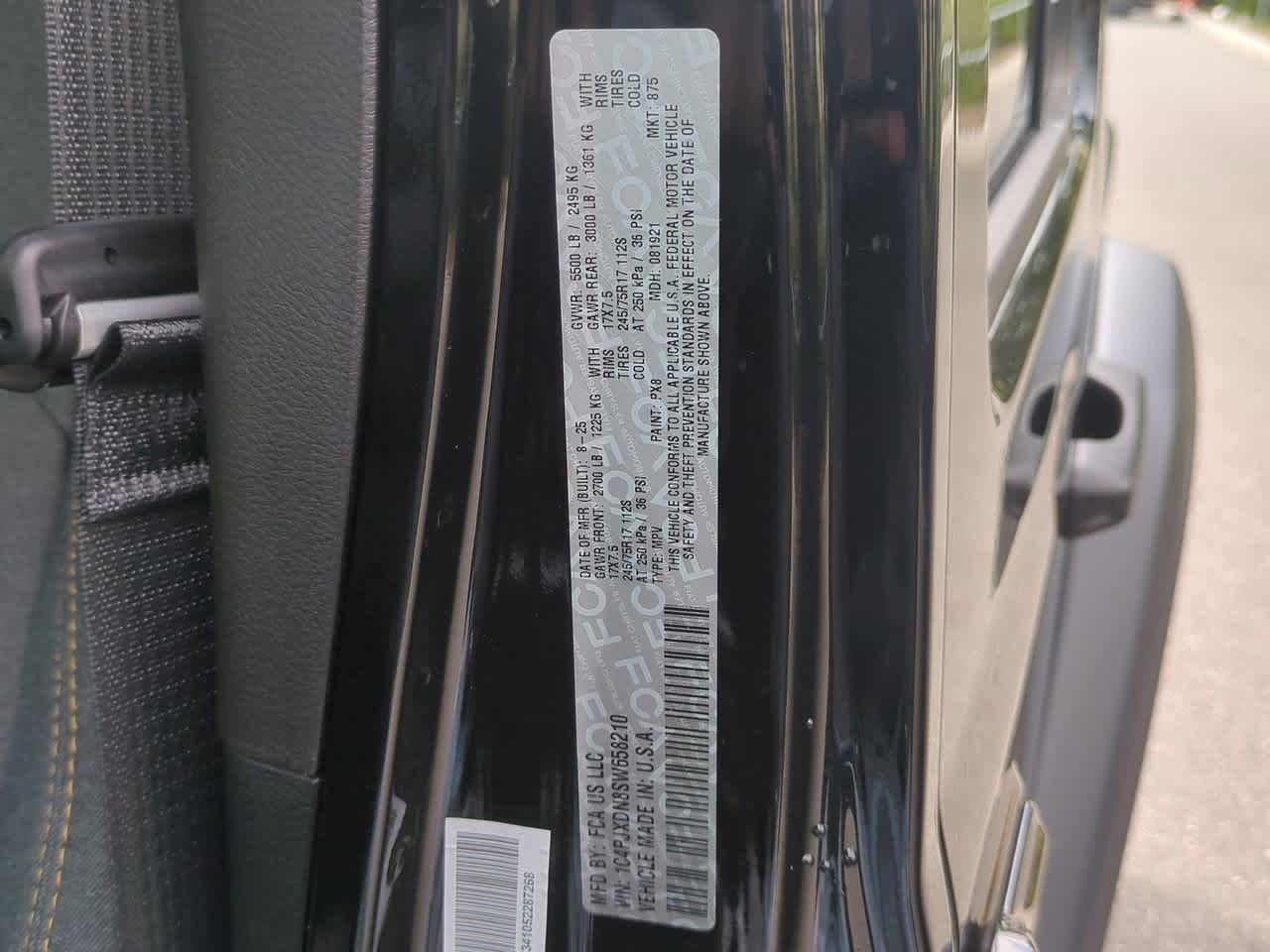 2025 Jeep Wrangler WRANGLER 4-DOOR SPORT