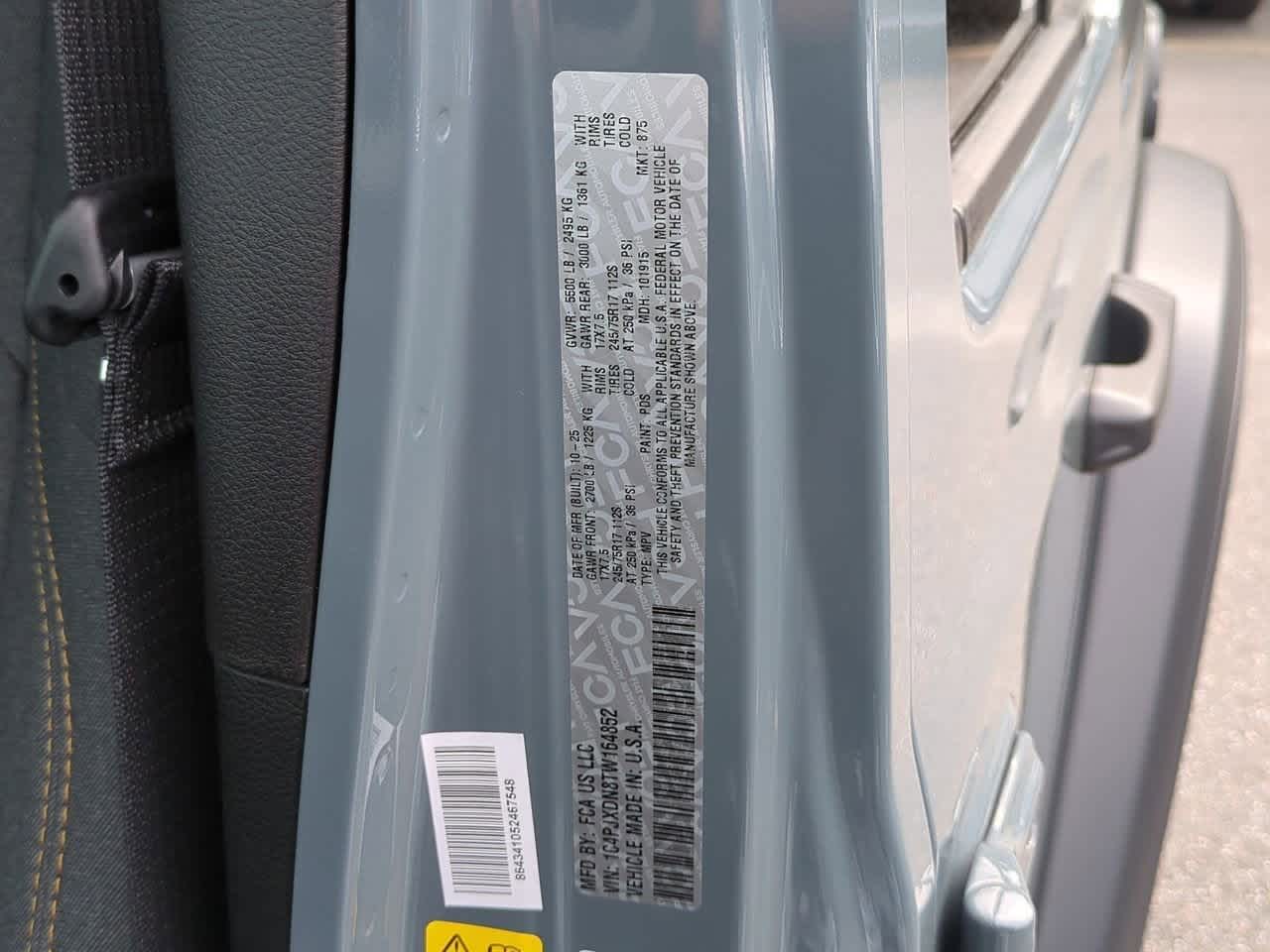 2026 Jeep Wrangler WRANGLER 4-DOOR SPORT