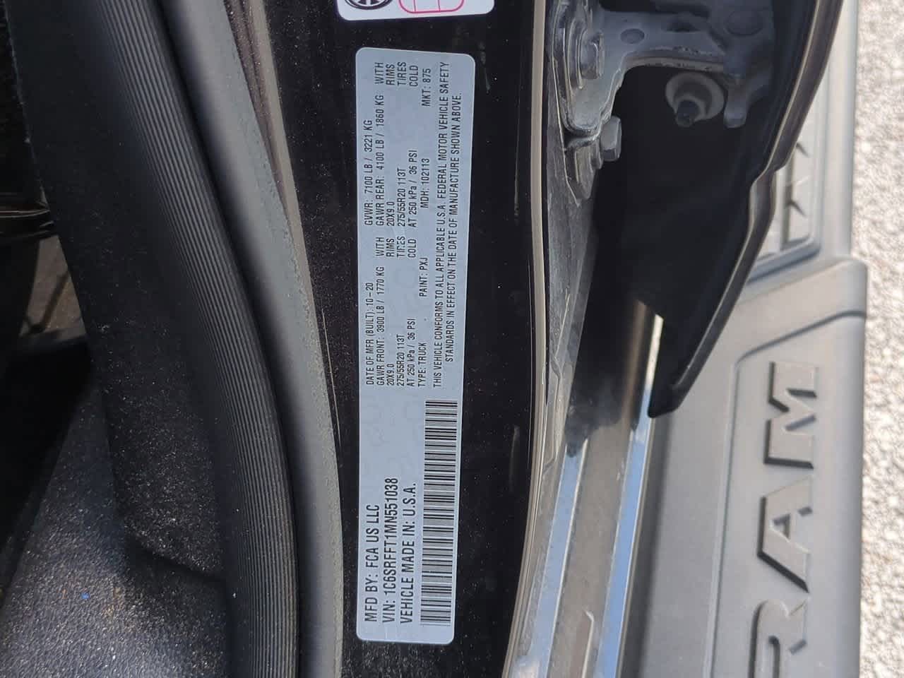 2021 RAM 1500 Big Horn Crew Cab 4x4 5'7' Box