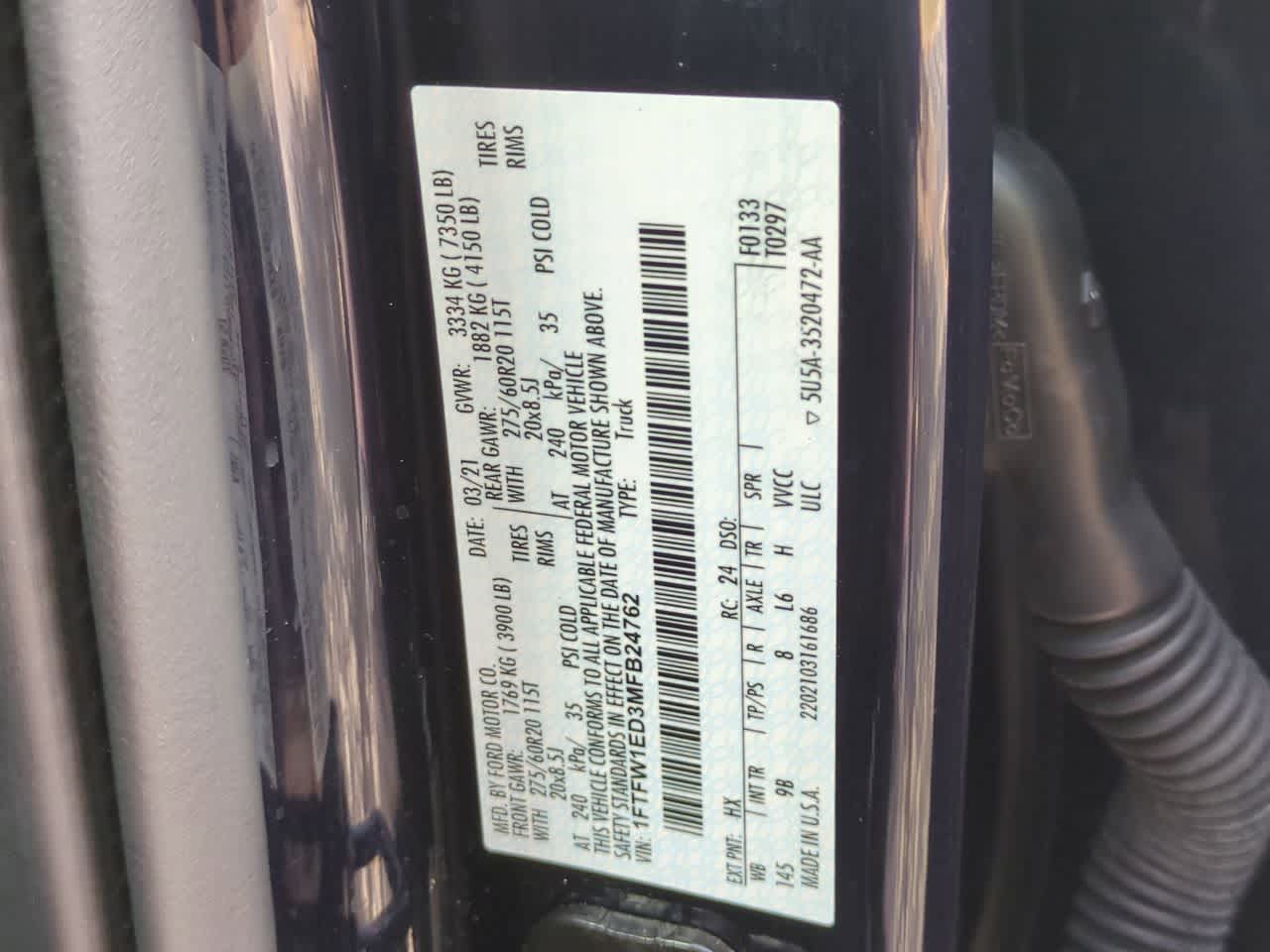 2021 Ford F-150 Platinum