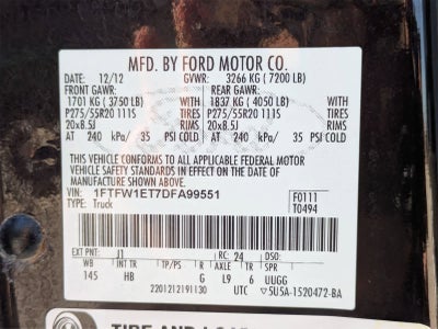 2013 Ford F-150 LARIAT