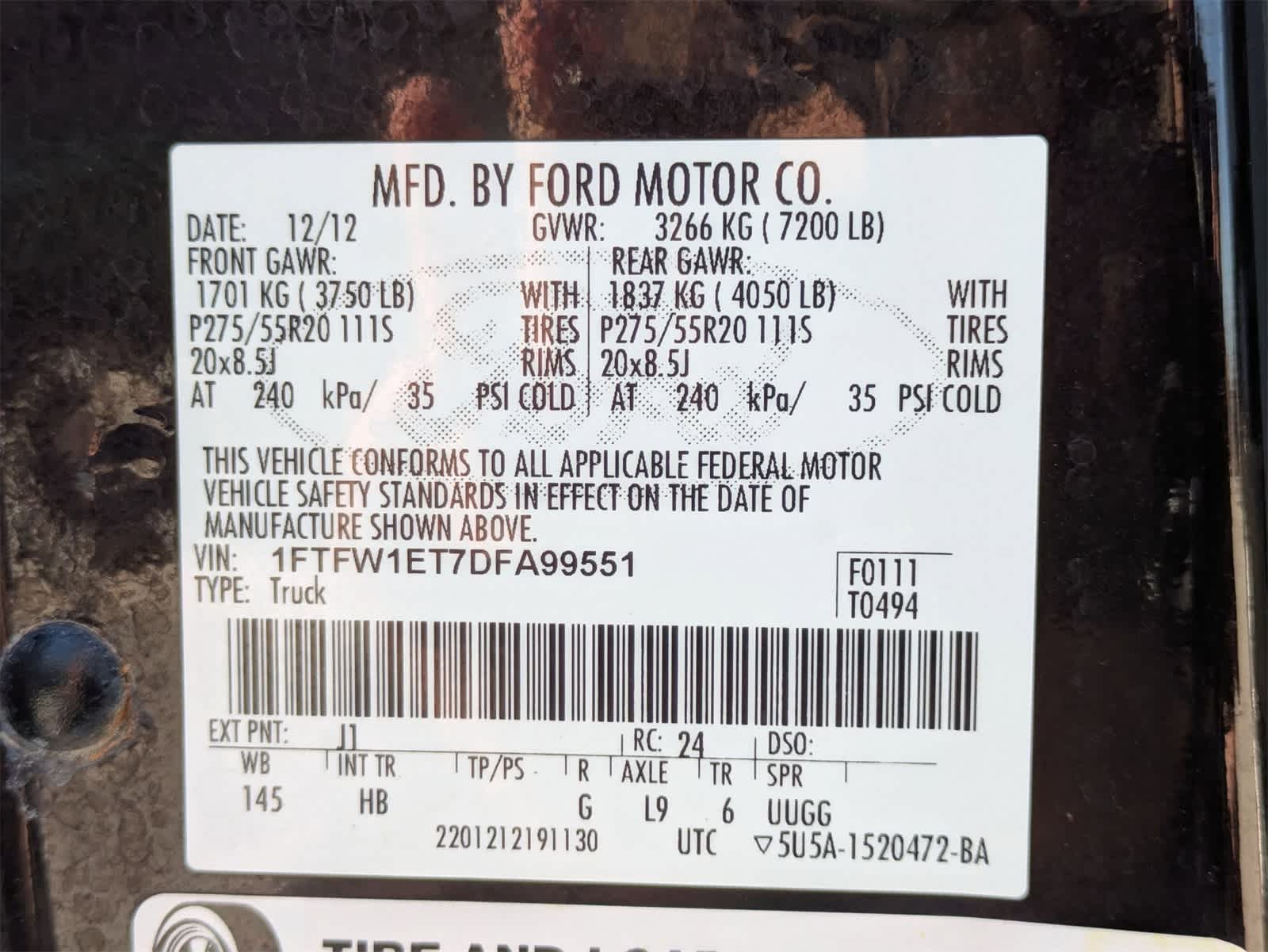 2013 Ford F-150 LARIAT