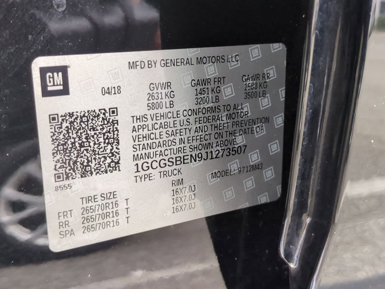 2018 Chevrolet Colorado WT