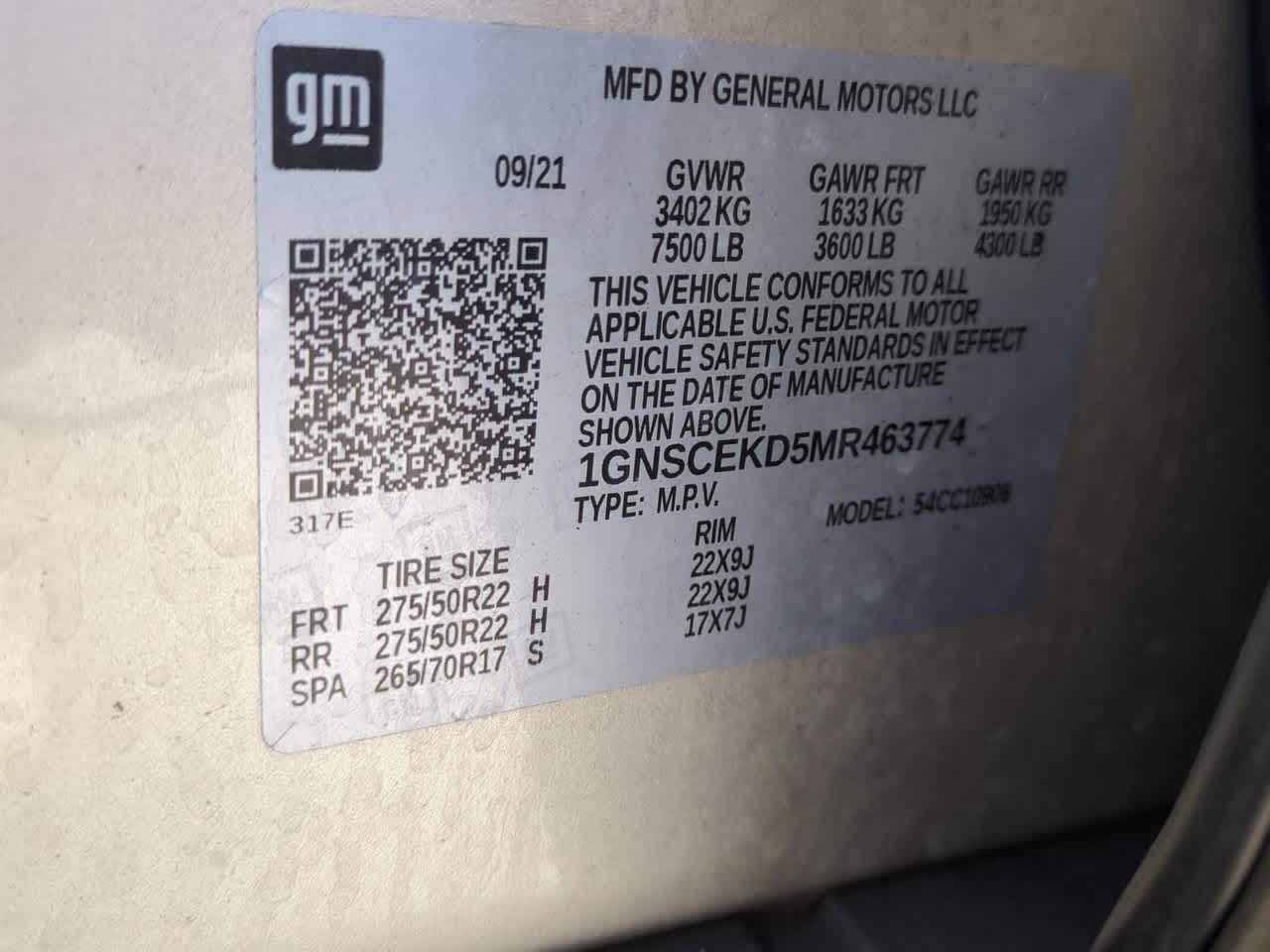 2021 Chevrolet Suburban 2WD RST