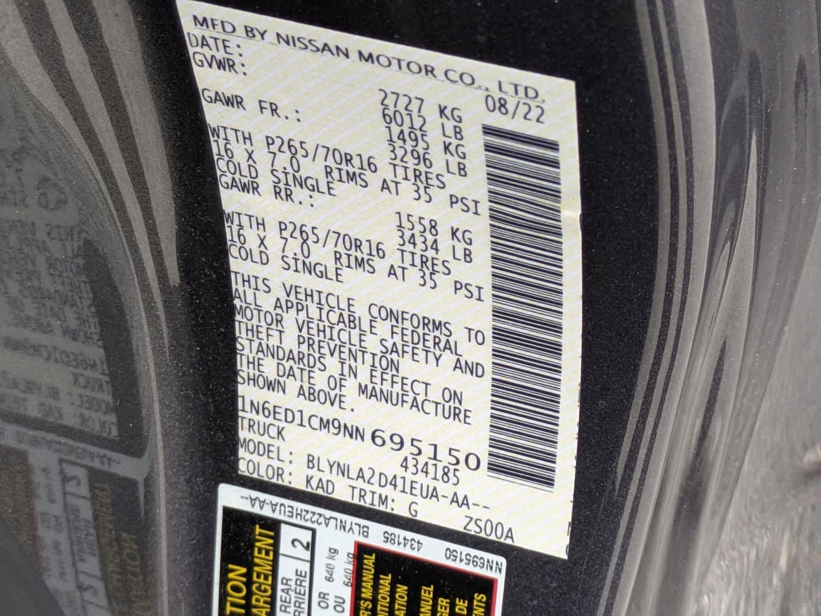 2022 Nissan Frontier King Cab S 4x4