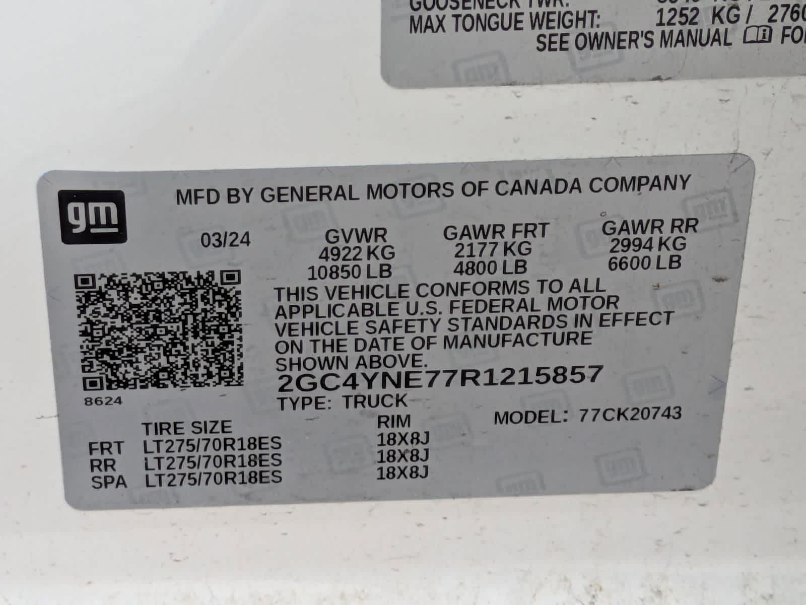 2024 Chevrolet Silverado 2500HD 4WD Crew Cab Standard Bed LT