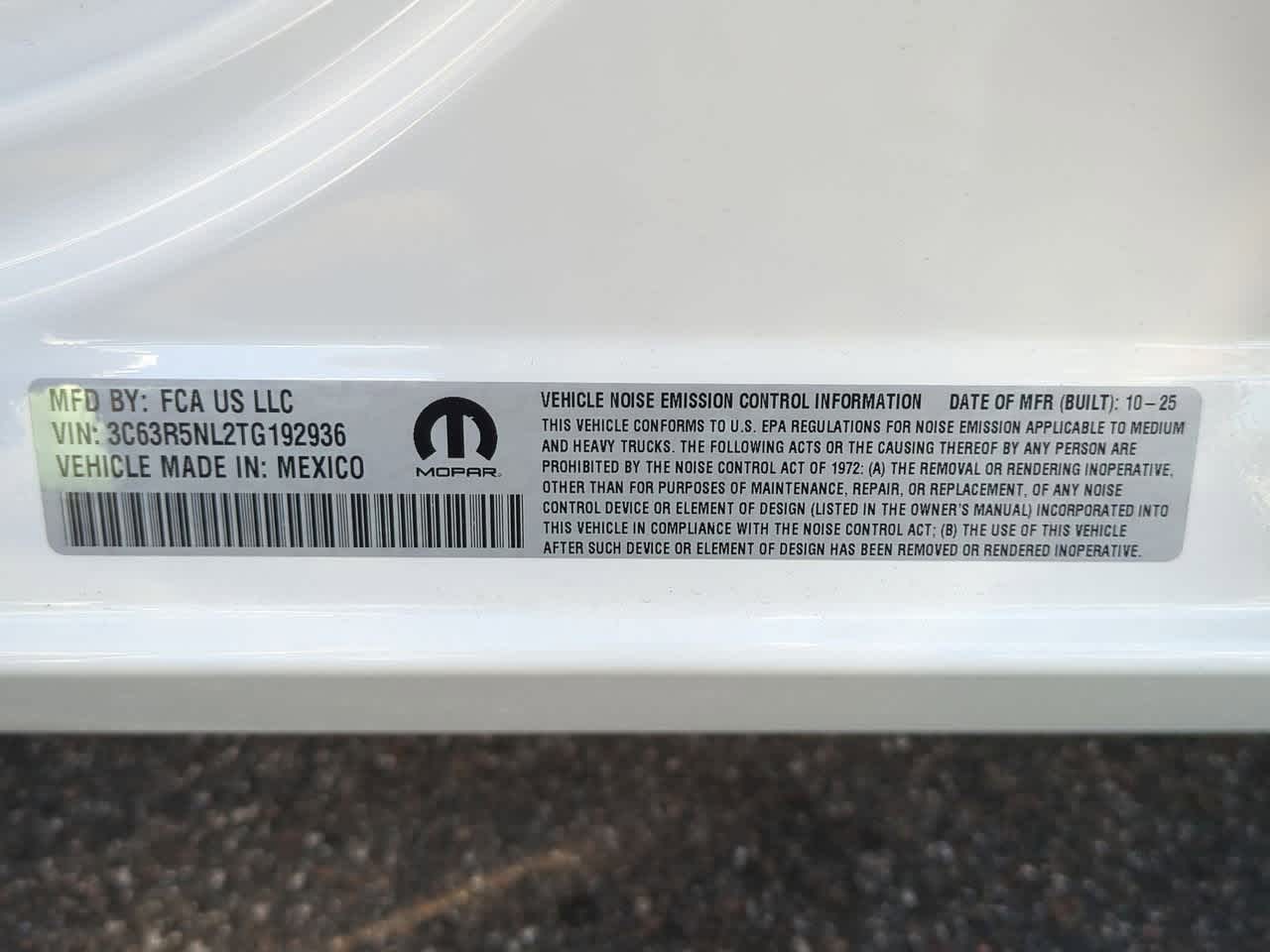 2026 RAM Ram 2500 RAM 2500 LARAMIE MEGA CAB 4X4 6'4' BOX