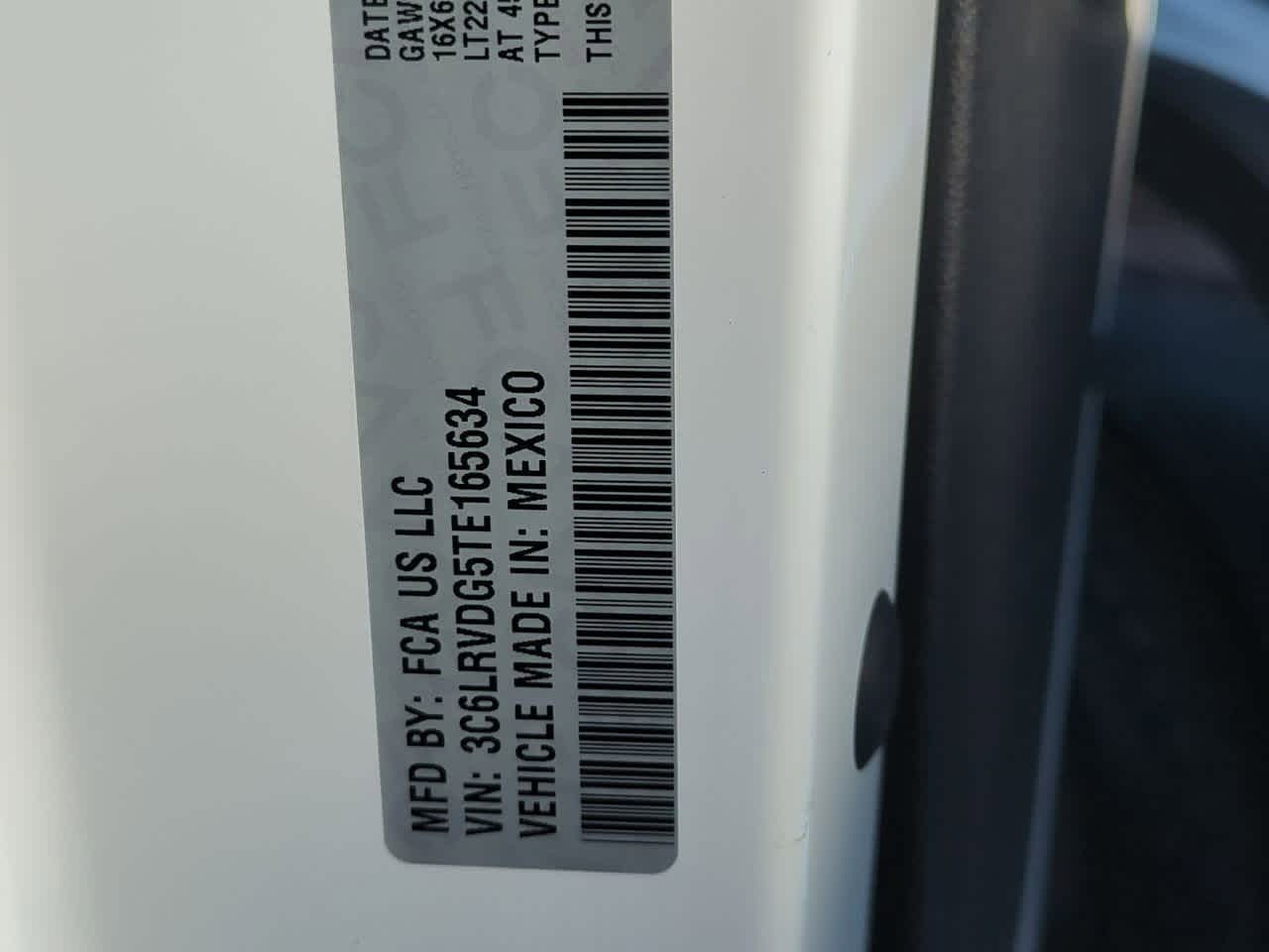 2026 RAM Ram ProMaster RAM PROMASTER 2500 TRADESMAN CARGO VAN HIGH ROOF 159' WB