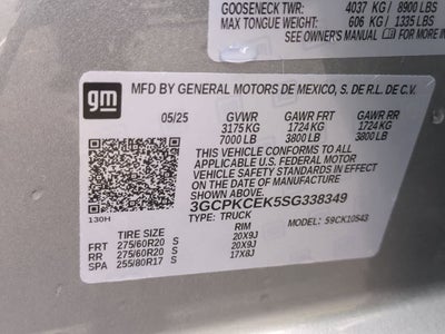 2025 Chevrolet Silverado 1500 4WD Crew Cab Short Bed Custom Trail Boss