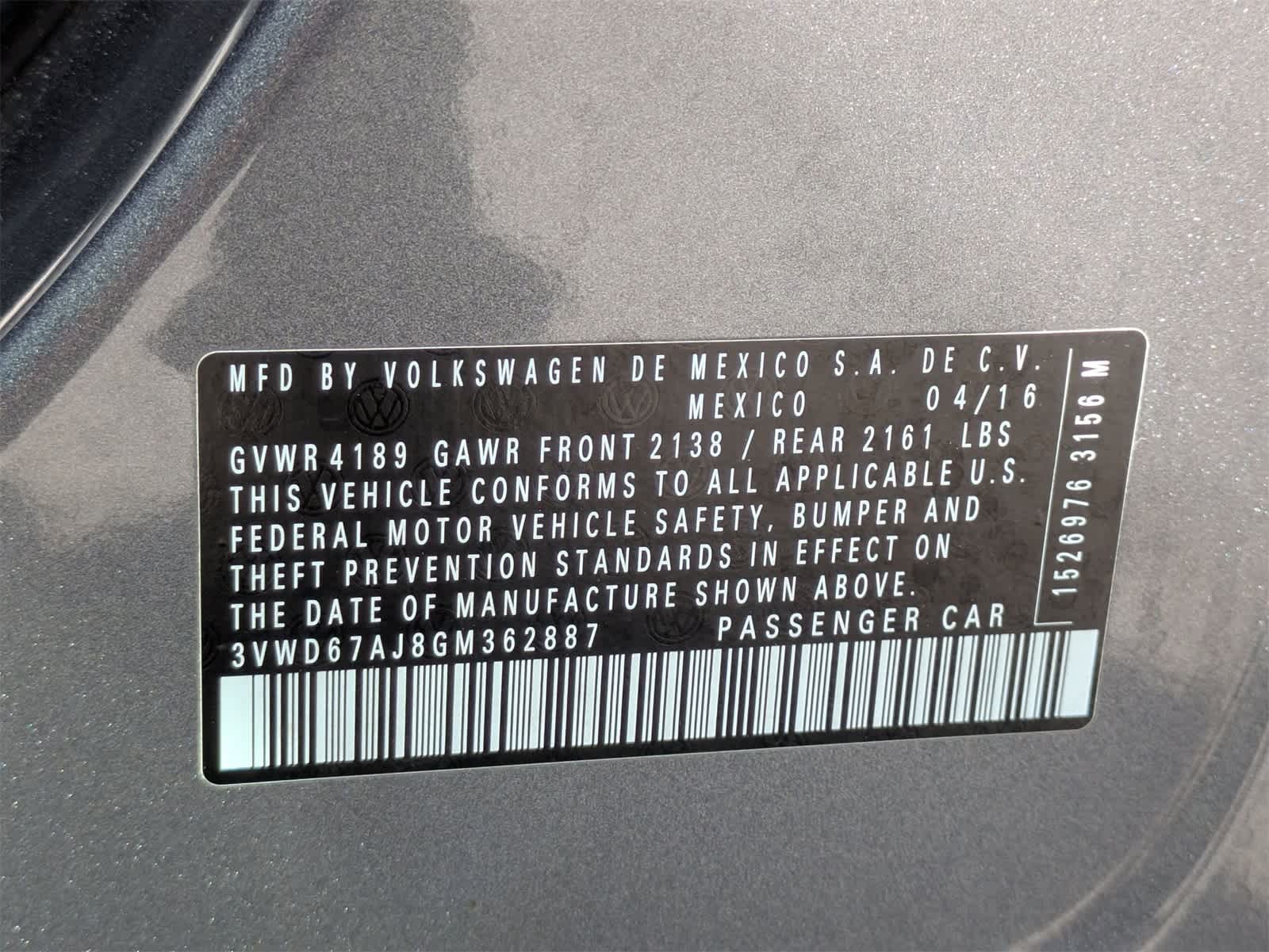 2016 Volkswagen Jetta 1.4T SE