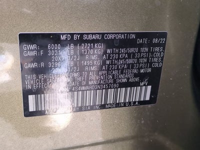 2022 Subaru Ascent Touring