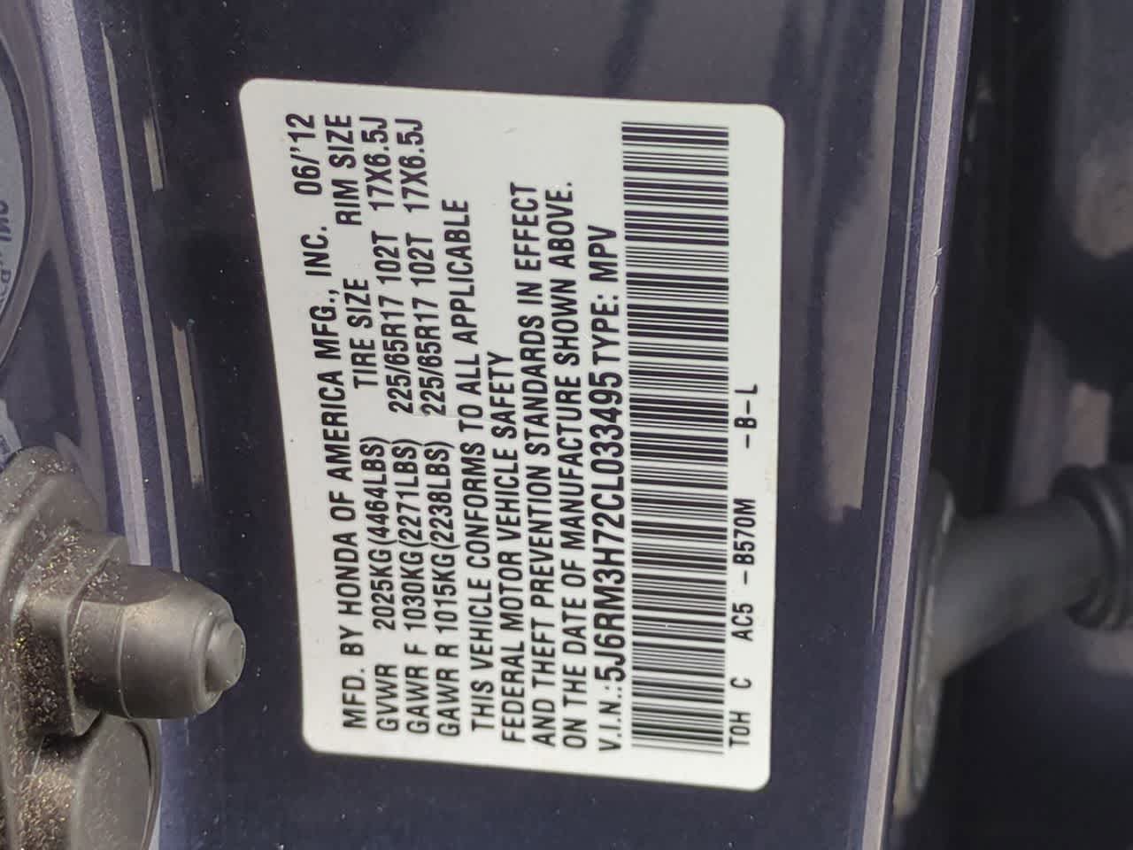 2012 Honda CR-V Base