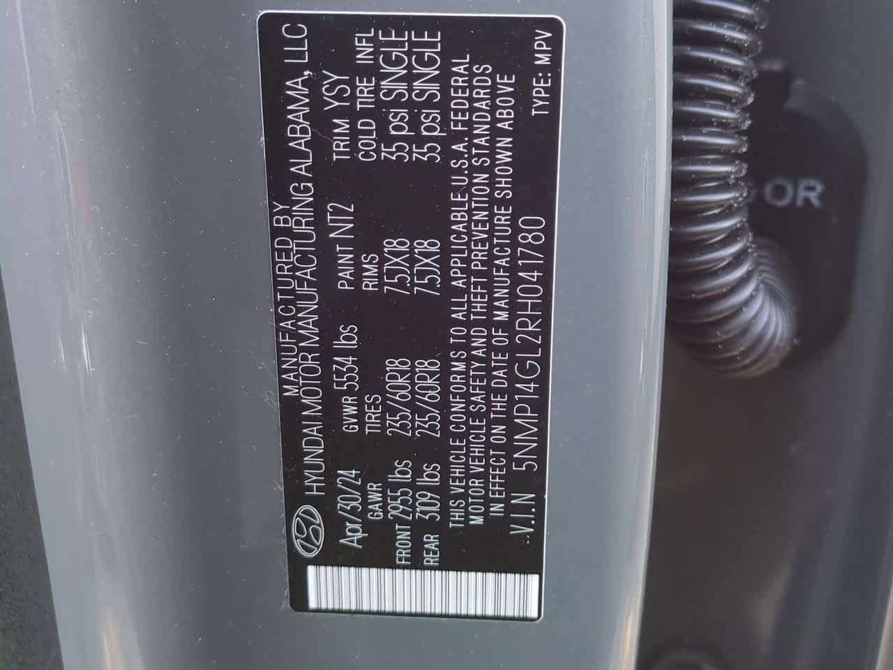 2024 Hyundai Santa Fe SE