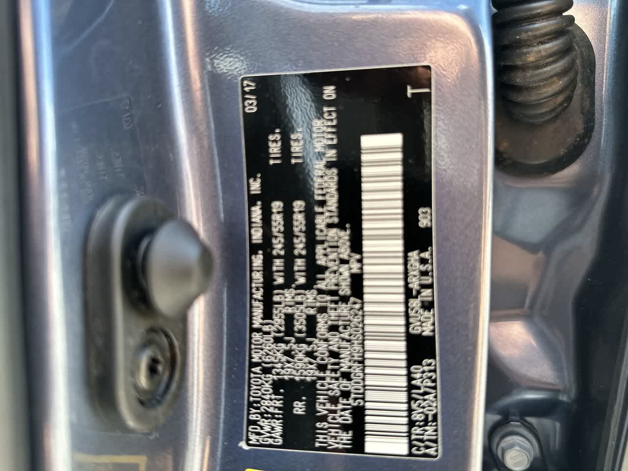 2017 Toyota Highlander Hybrid Limited Platinum