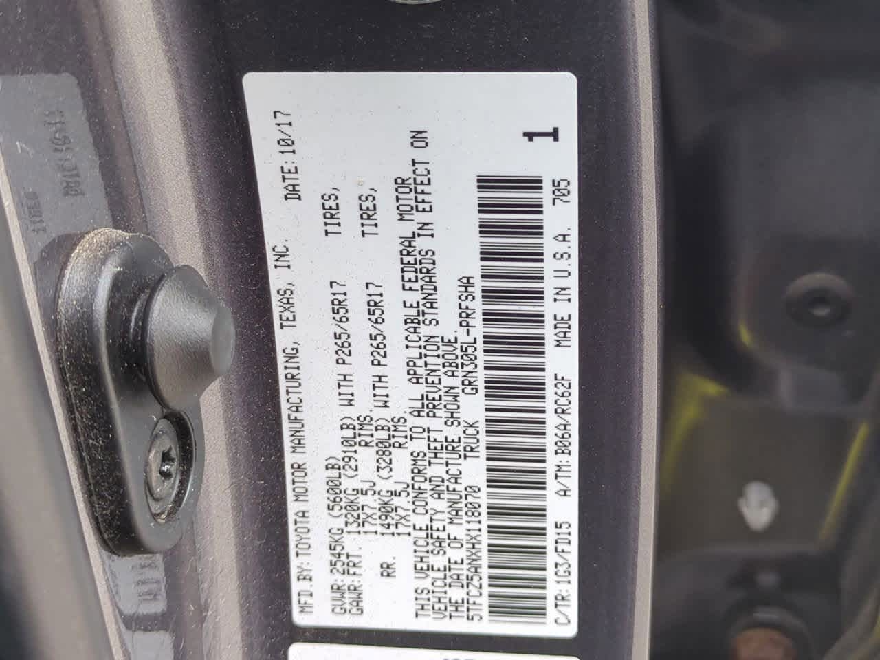 2017 Toyota Tacoma TRD Sport