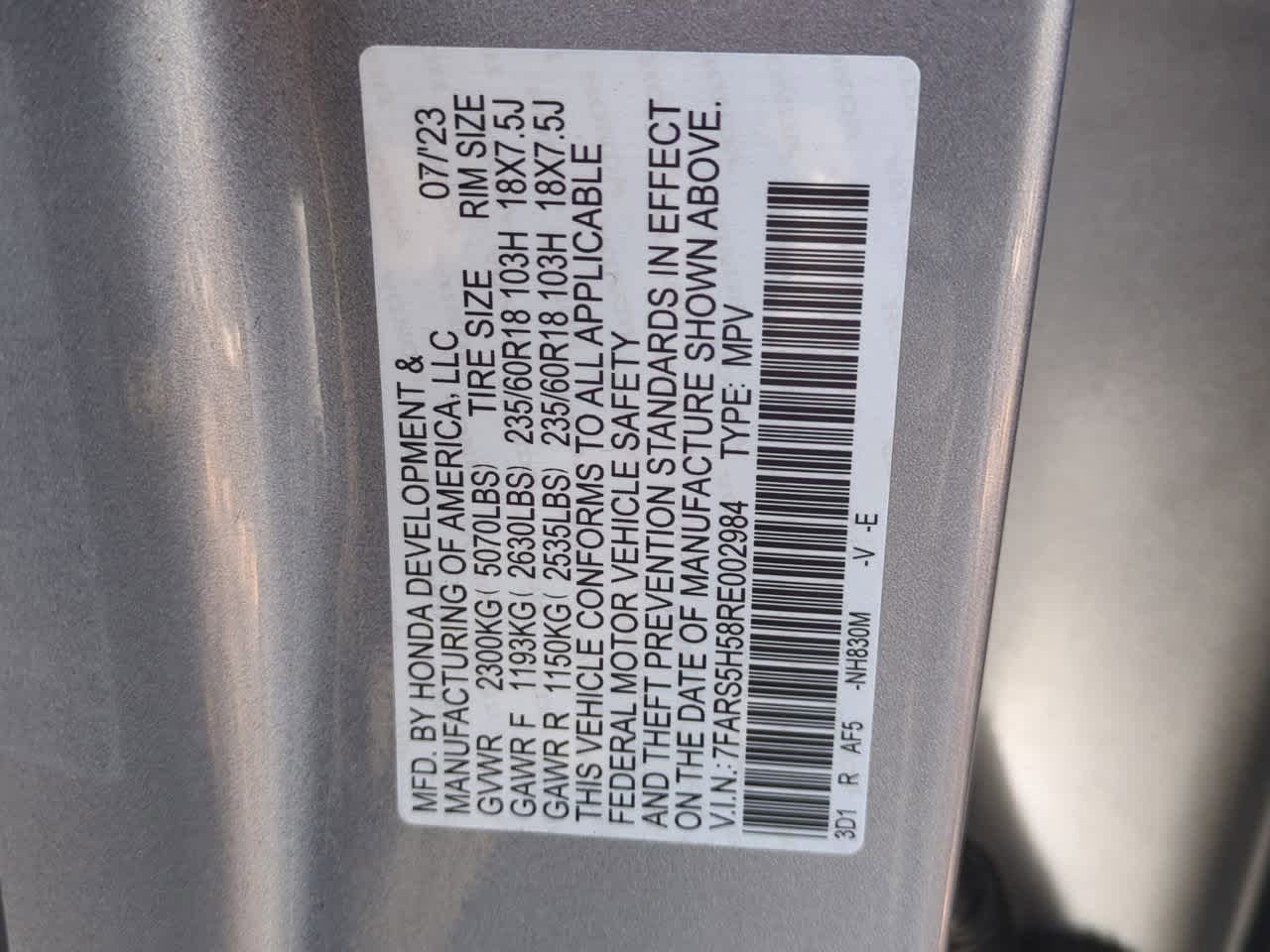 2024 Honda CR-V Hybrid Sport