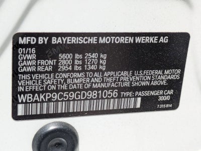 2016 BMW 550i xDrive