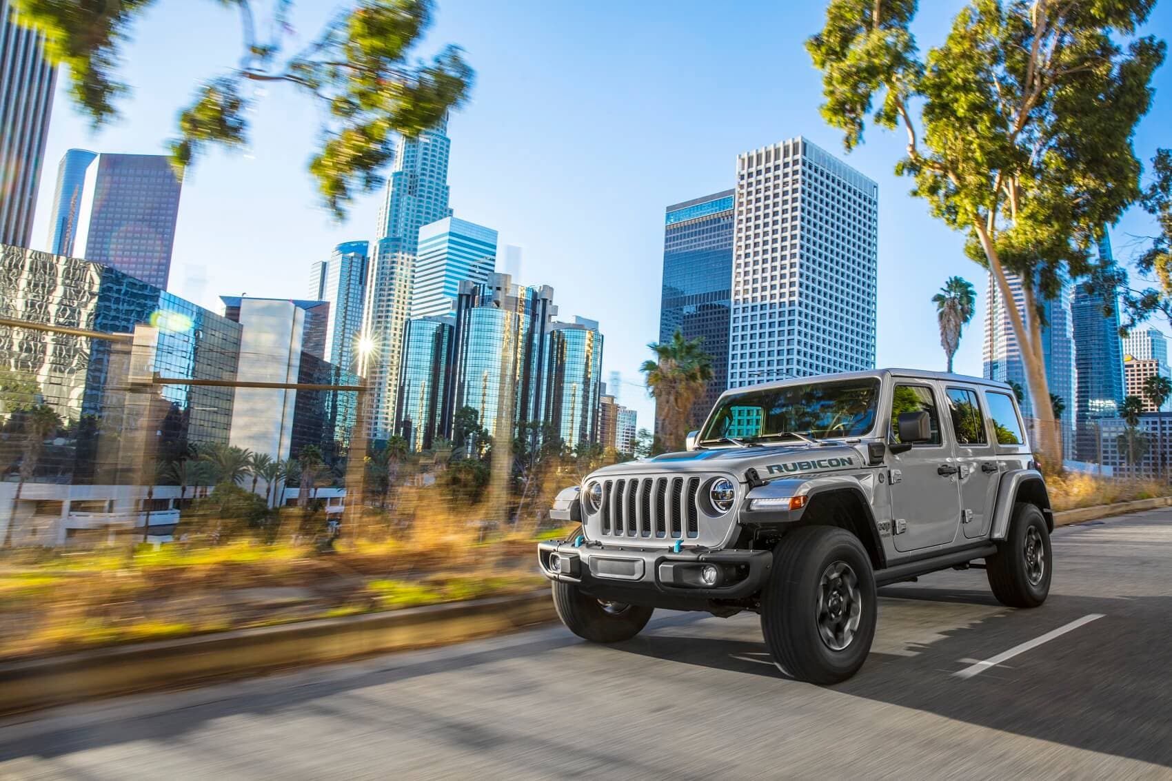 Jeep Wrangler Driving in the City